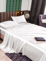 [أبيض] SilkSilky-SA 25Momme الحرير الخالص Bedding Set 005
