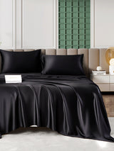 [أسود] SilkSilky-SA 25Momme الحرير الخالص Bedding Set 001