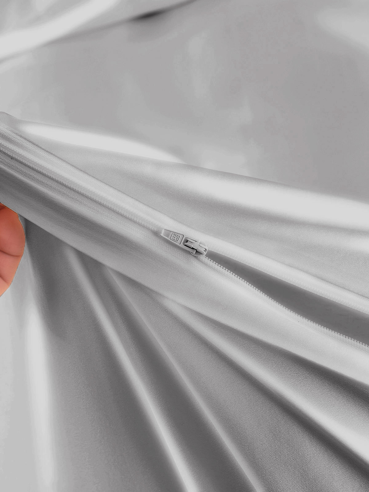 [فضة] SilkSilky-SA 25Momme الحرير الخالص Duvet Cover 005