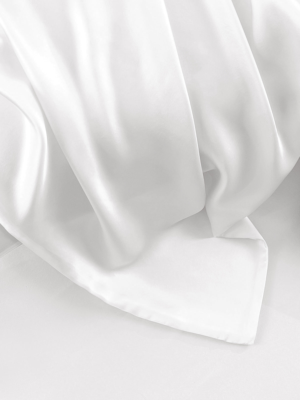[أبيض] SilkSilky-SA 19Momme الحرير الخالص Pillowcase 006