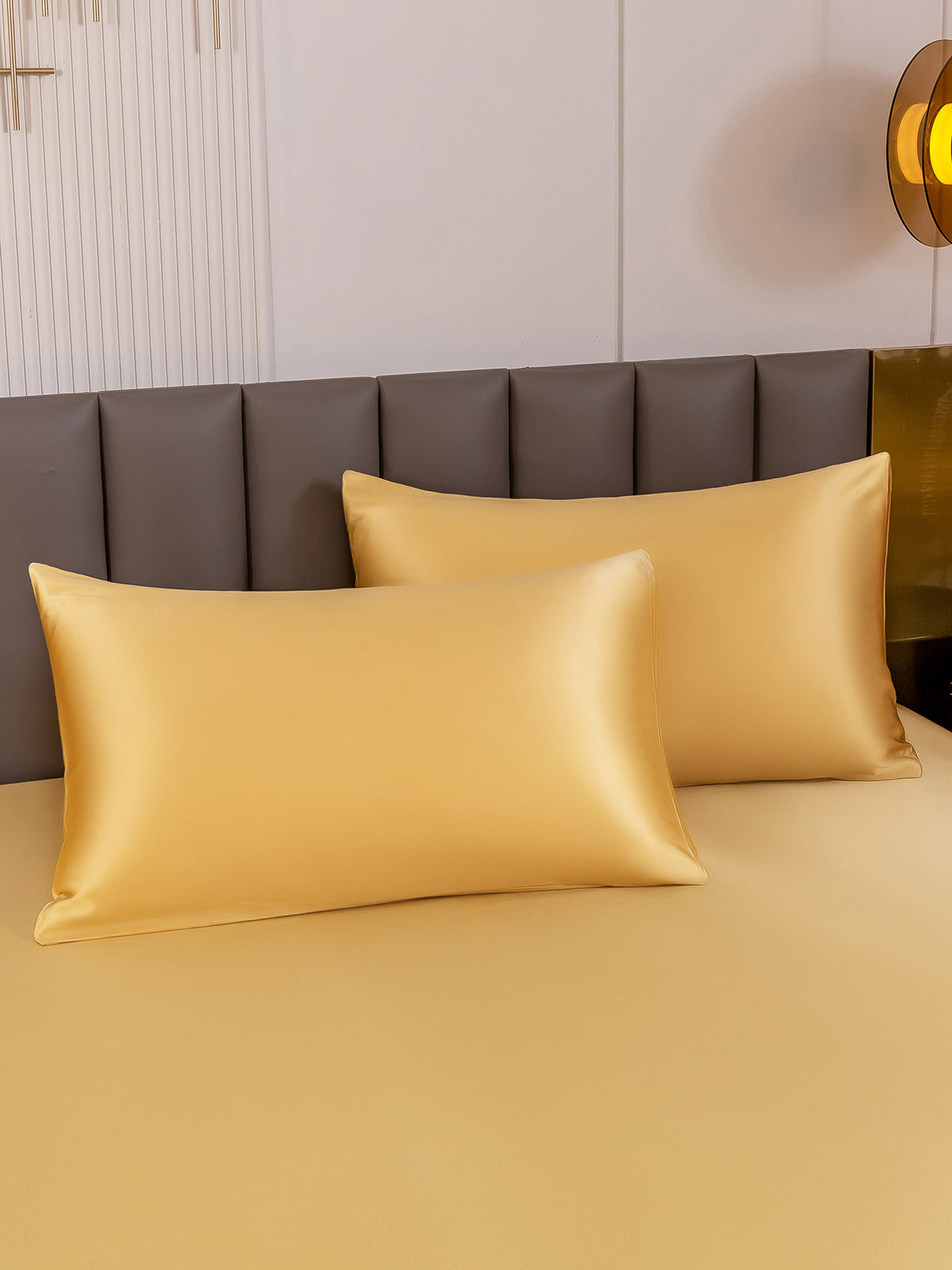 [شامبانيا] SilkSilky-SA 19Momme الحرير الخالص Pillowcase 001