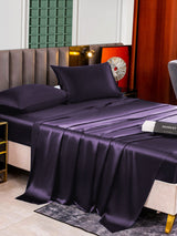 [الأرجواني الداكن] SilkSilky-SA 25Momme الحرير الخالص Bedding Set 005