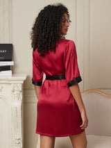 [خمر] SilkSilky-SA Half Sleeve رداء حمام نسائي 002