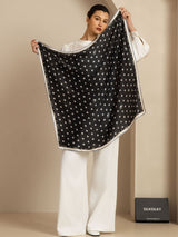[أسود] SilkSilky-SA Scarf 004
