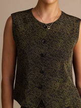 [عتيق صنوبري] SilkSilky-SA Sleeveless Crew Neck Women's Outfit Sets 003