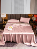 SilkSilky SA 22Momme الحرير الخالص Bedding Set الورديالأرجواني 001