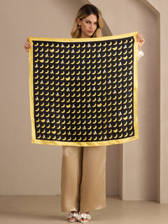 [موز أسود] SilkSilky-SA Scarf 004