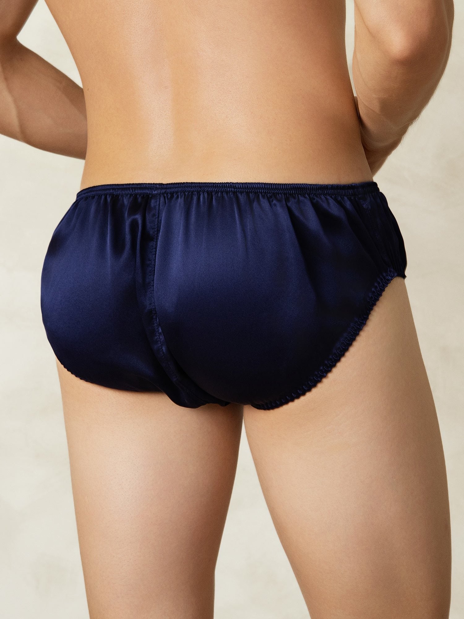 [أزرقغامق] SilkSilky-SA الحرير الخالص Mens Underwear 002