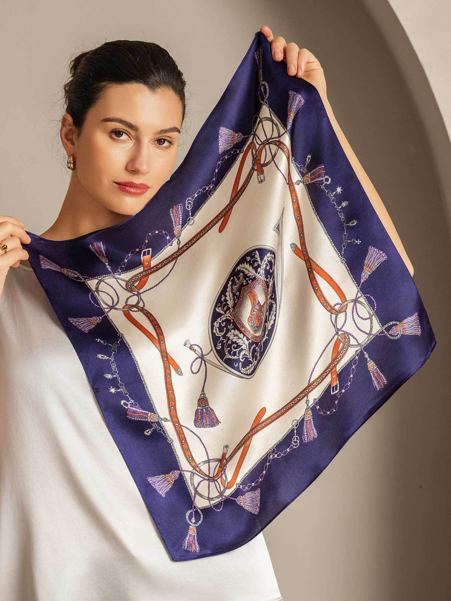 [P097] SilkSilky-SA الحرير الخالص Scarf 002