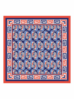 [حصان بحر كحلي] SilkSilky-SA Scarf 001