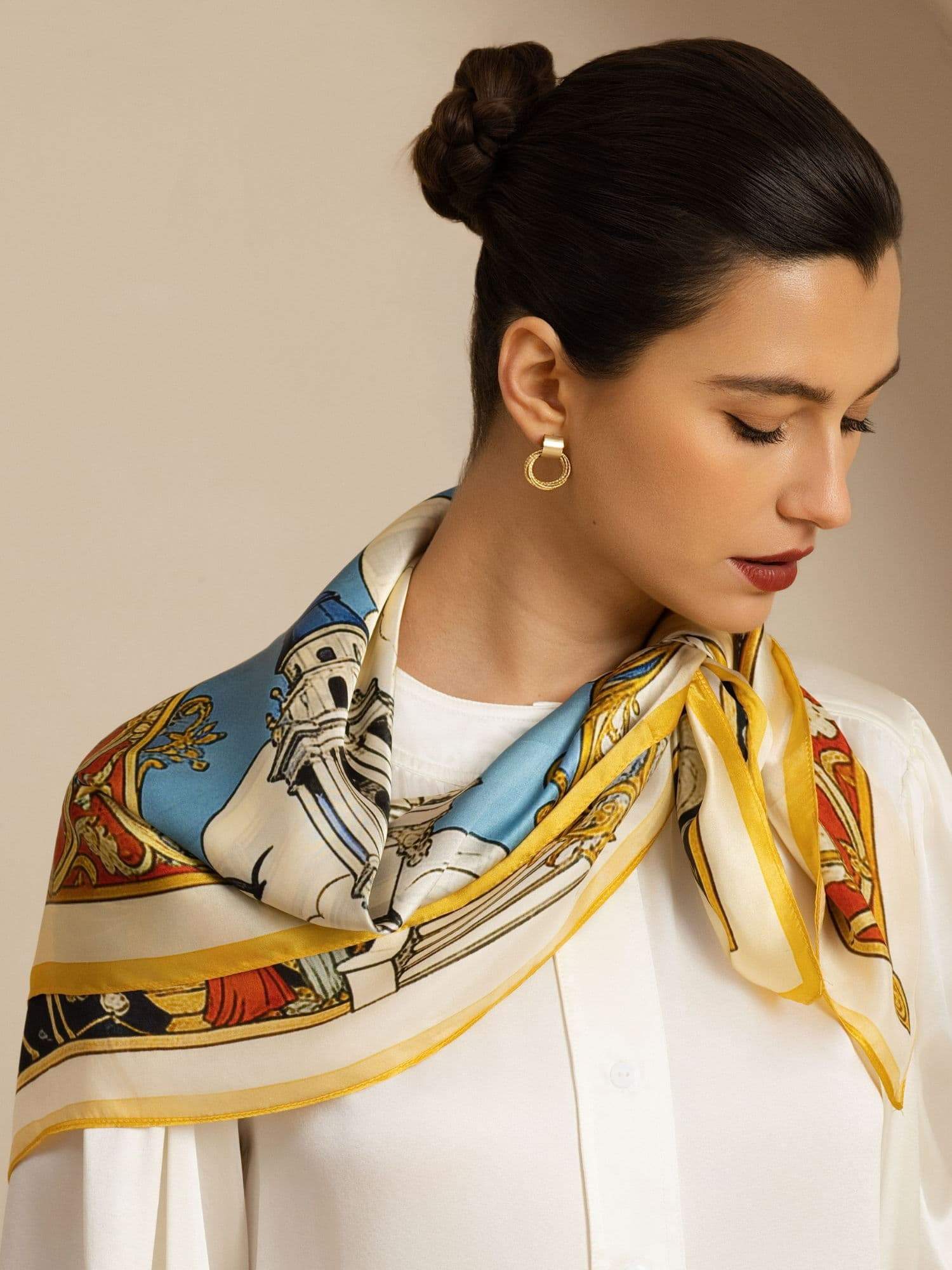 [P107] SilkSilky-SA Pure Silk Scarf 003