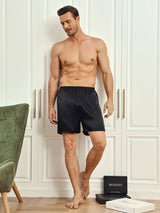 [أسود] SilkSilky-SA Mens Sleep Bottoms 005