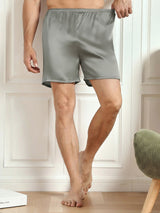 [أخضر رمادي] SilkSilky-SA Mens Sleep Bottoms 001