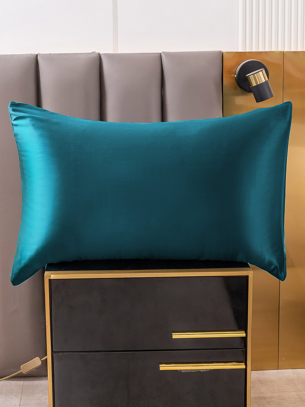 [المياه الخضراء] SilkSilky-SA 22Momme الحرير الخالص Pillowcase 003