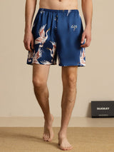 [أزرق غامق] SilkSilky-SA Mens Sleep Bottoms 003