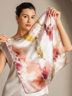 [P101] SilkSilky-SA الحرير الخالص Scarf 003,