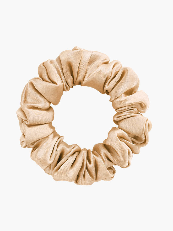 SilkSilky-SA-19Momme-الحرير-الخالص-Scrunchie-شامبانيا-004