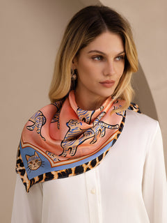 [قطة وردية] SilkSilky-SA Scarf 002