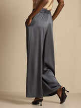 [الرماديالداكن] SilkSilky-SA 19Momme Womens Pants 002