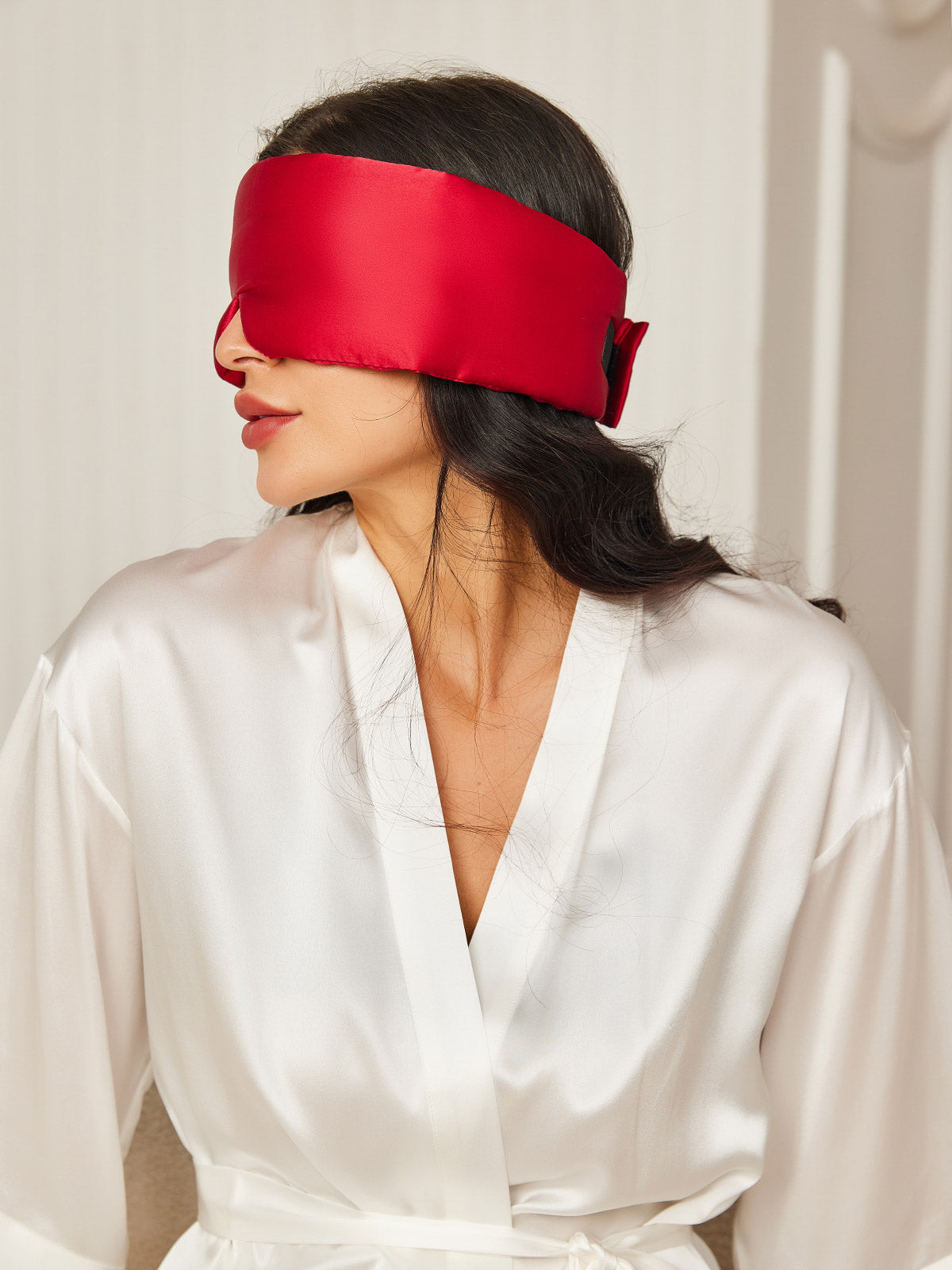[خمر] SilkSilky-SA 19Momme الحرير الخالص Eye Mask 003