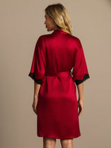 [خمر] SilkSilky-SA Half Sleeve رداء حمام نسائي 002