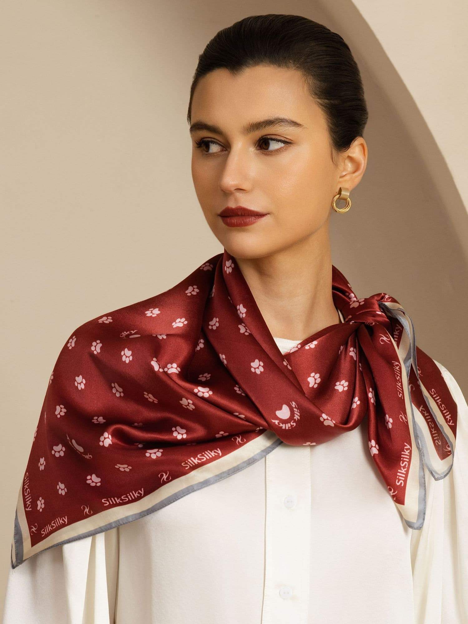 [خمر] SilkSilky-SA Scarf 002