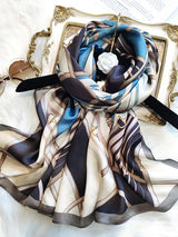 [P087] SilkSilky-SA الحرير الخالص Scarf 002