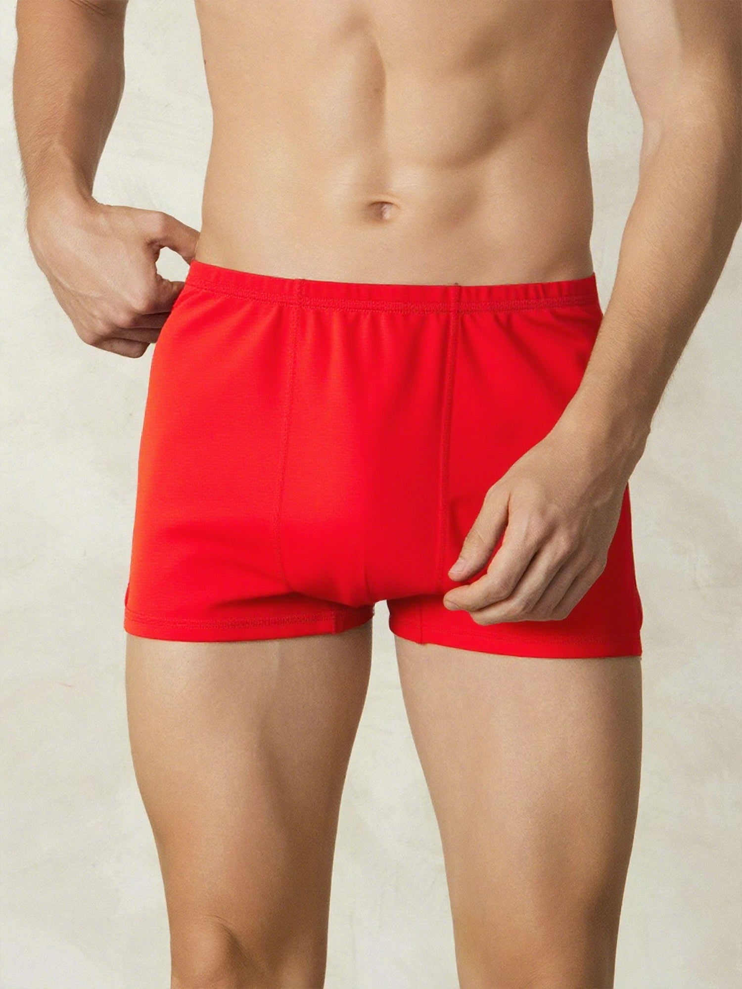 [أحمر] SilkSilky-SA محبوك الحرير Mens Underwear 002