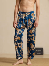 [تنين نيفي] SilkSilky-SA Mens Sleep Bottoms 001