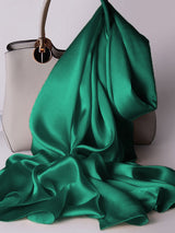 [أخضر غامق] SilkSilky-SA وشاح 001