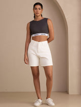 [رمادي] SilkSilky-SA Sleeveless Crew Neck كامي 006