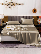 [الكاكي] SilkSilky-SA 19Momme Pure Silk Bedding Set 005
