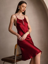 [خمر] SilkSilky-SA Sleeveless فساتين نسائية 001