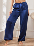 SilkSilky-SA-الحرير-الخالص-Womens-Pants-أزرق-غامق-003