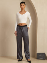 [الرمادي الداكن] SilkSilky-SA Womens Pants 007