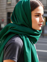 [أخضر غامق] SilkSilky-SA وشاح 002