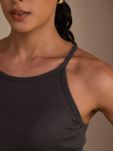 [رمادي] SilkSilky-SA Sleeveless Crew Neck كامي 005