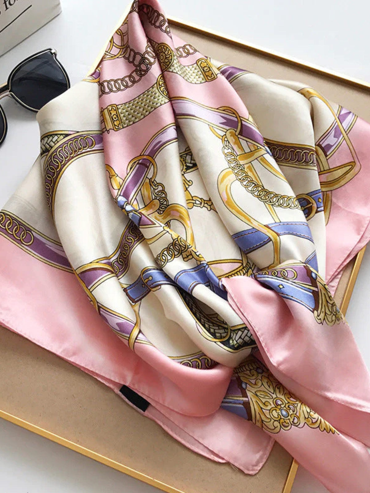 SilkSilky-SA الحرير الخالص Scarf P013 002