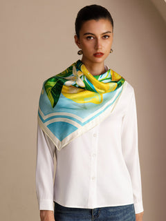 [ليمون أزرق] SilkSilky-SA Scarf 003