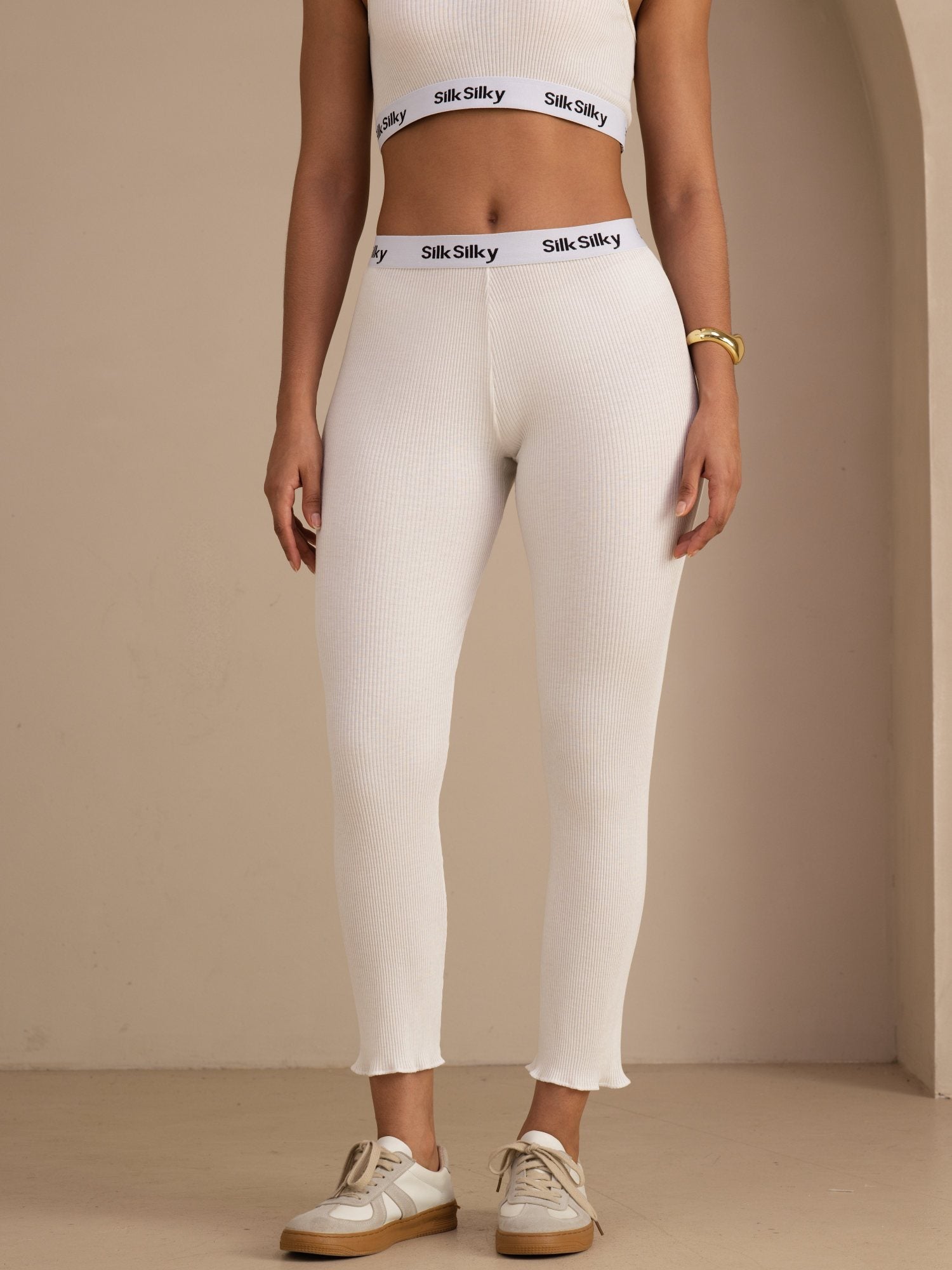 [أبيض] SilkSilky-SA Womens Pants 001