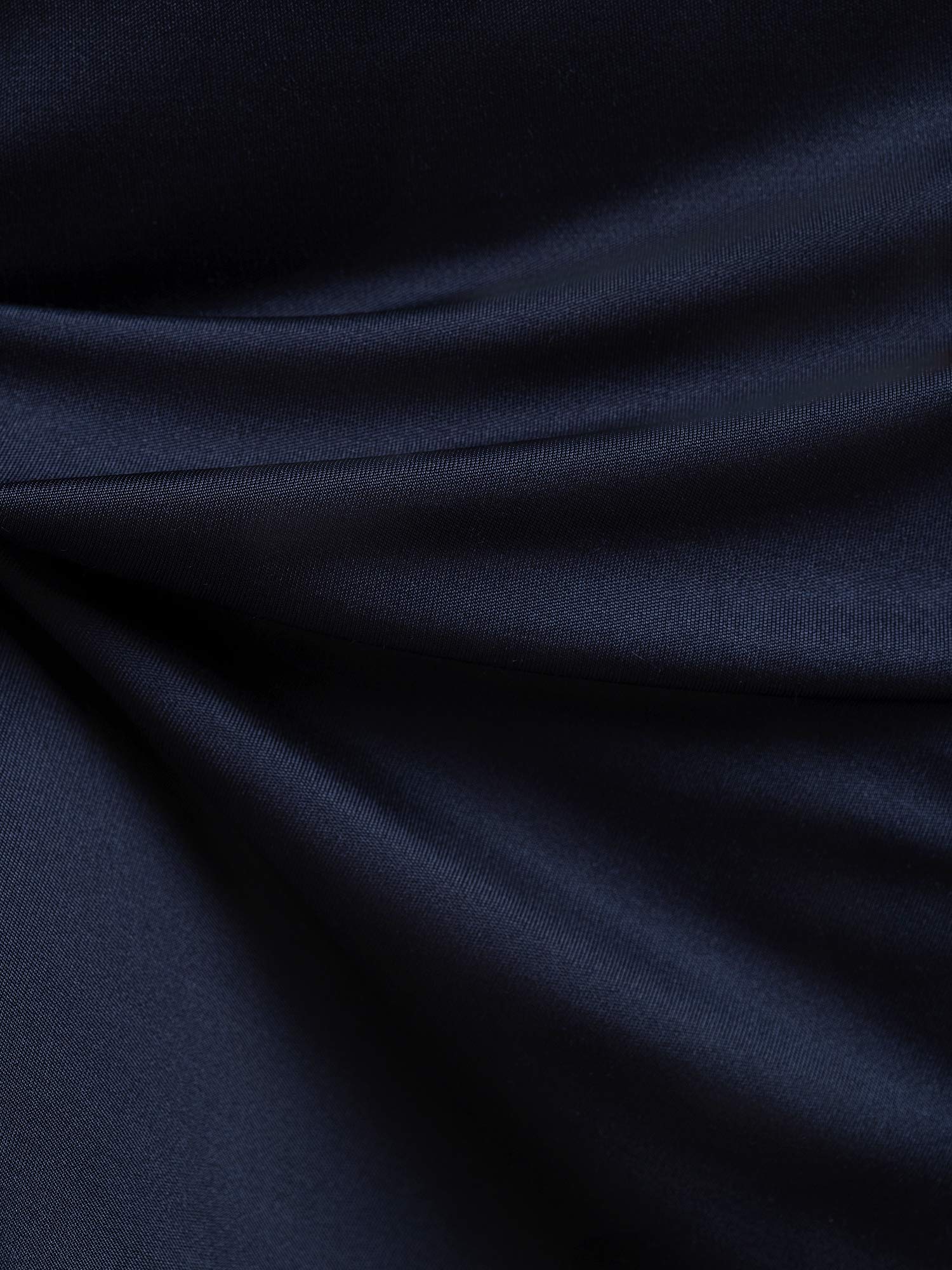 [أزرق غامق] SilkSilky-SA محبوك الحرير رقبة مستديرة باس النوم 005