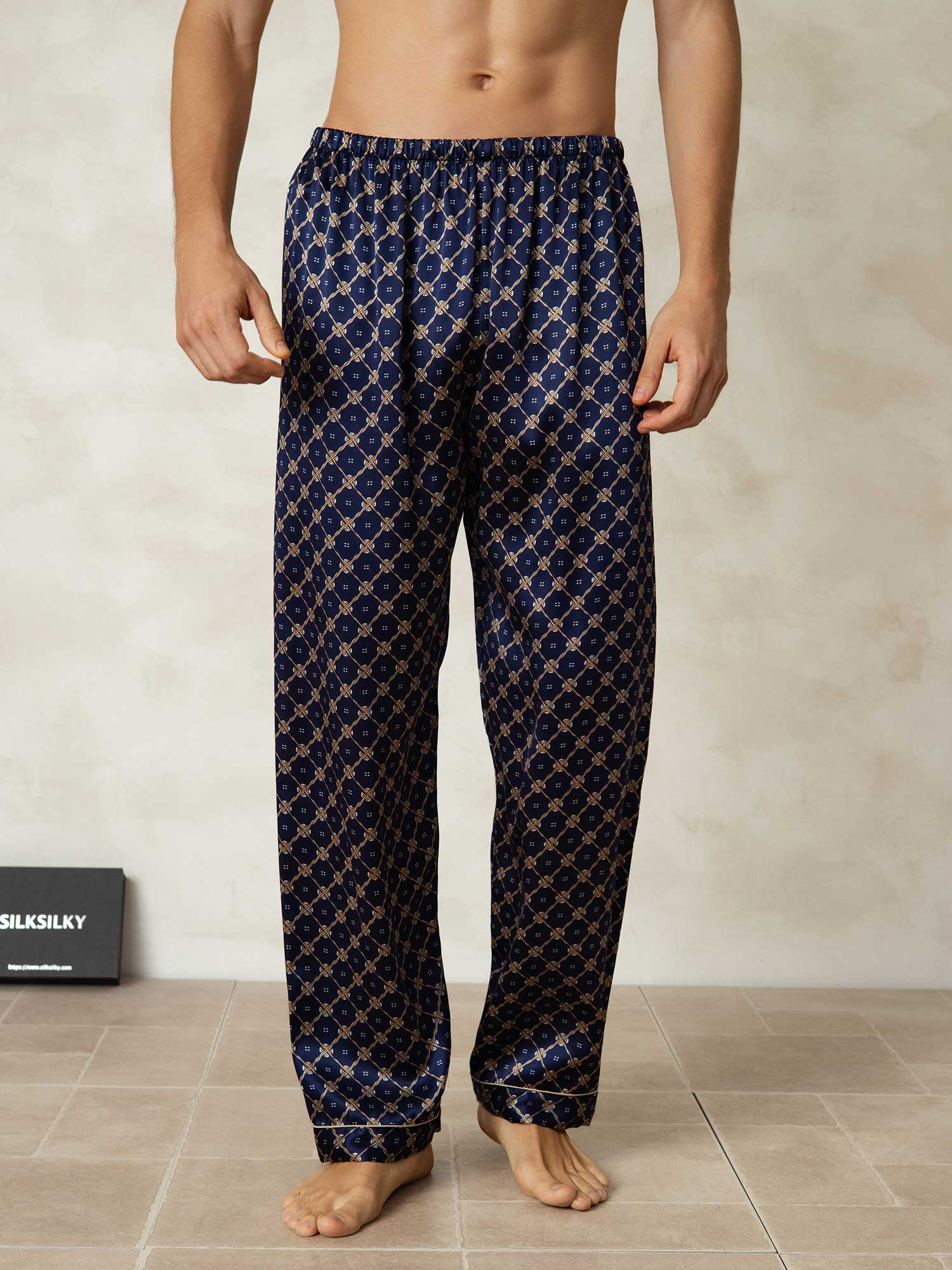 [سلسلة كحلي] SilkSilky-SA Mens Sleep Bottoms 001