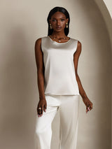 [رمادي فاتح] SilkSilky-SA Sleeveless Round Neck كامي 005