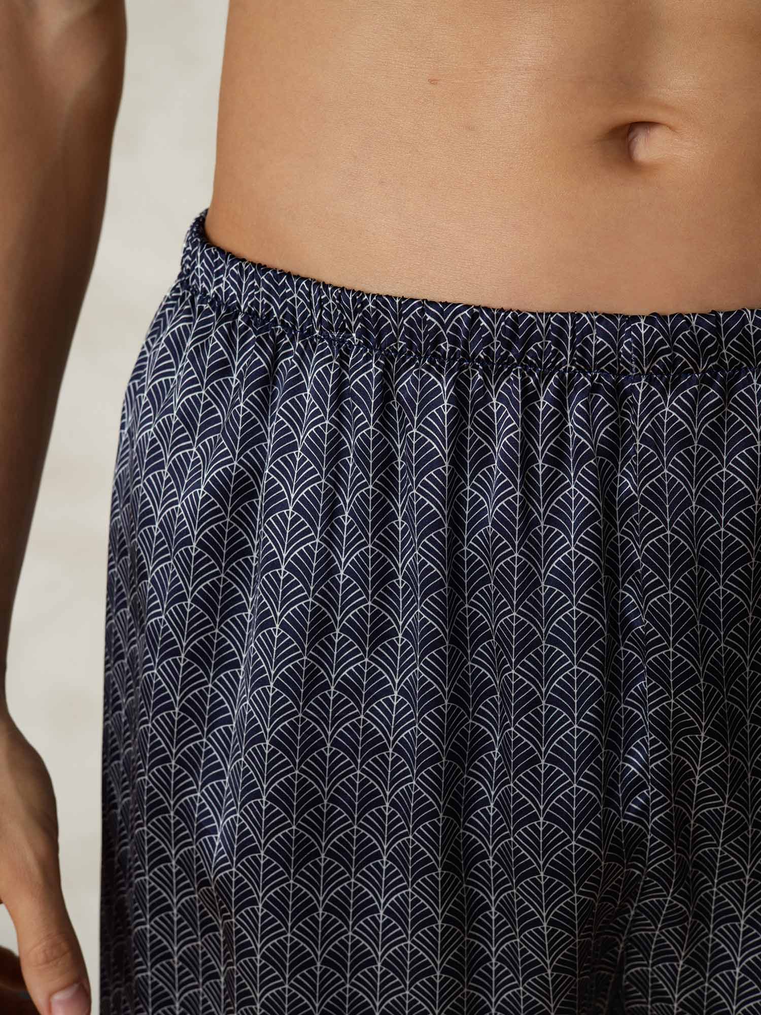 [جنكو كحلي] SilkSilky-SA 19Momme Mens Sleep Bottoms 007