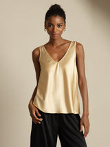 [شامبانيا] SilkSilky-SA Sleeveless V Neck كامي 004