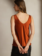 [الكراميل] SilkSilky-SA Sleeveless V Neck كامي 003