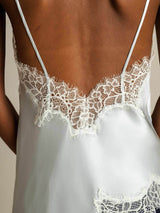 [أزرق فاتح] SilkSilky-SA Spaghetti Strap V Neck كامي 005