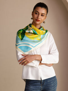 [ليمون أزرق] SilkSilky-SA Scarf 005