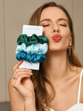 SilkSilky SA 19Momme الحرير الخالص Scrunchie مجموعة2 001