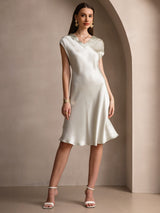 [اخضر فاتح] SilkSilky-SA Cap Sleeve V Neck باس النوم 001
